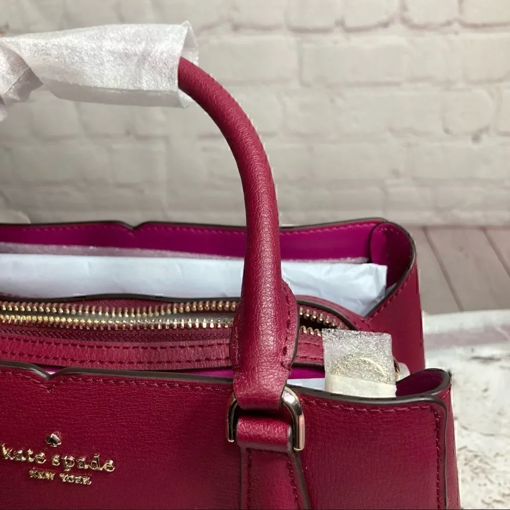KATE SPADE TIPPY SMALL LEATHER SATCHEL BAG NWT